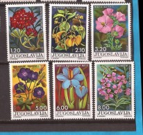 1975  1601-06  FLORA  JUGOSLAVIJA  JUGOSLAWIEN   WALDPFLANZEN FIORI   MNH - Neufs