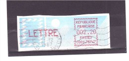 Vignette Type Papier Carrier  (paris) 24  25/02 - 1985 Papel « Carrier »