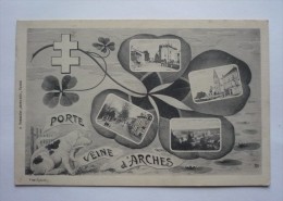 88 - Porte-veine D'ARCHES - Trèfle à 4 Feuilles - Cochon - Croix De Lorraine -multivues - Arches