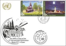 ONU Vienne 2011 - White Card - Essen 5_7-05-2011 Patrimoine Nordique UNESCO - Cartes-maximum