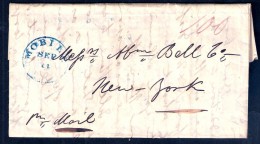 080458 STAMPLESS COVER - MOBILE // SEP 11 // [ALA] - 1840 - TO NEW YORK - …-1845 Prephilately