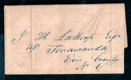 080459 STAMPLESS COVER - ALBANY // OCT 30 // NY - 1839 TO TONAWANDA, ERIE COUNTY, NY - …-1845 Prephilately