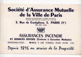 Buvard - Société D'assurance Mutuelle De La Ville De Paris - Bank & Insurance