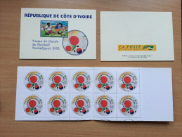 Côte D´Ivoire Ivory Coast 2002 Mi. 1295 Carnet Booklet MH Coupe Du Monde Football FIFA Soccer Wold Cup WM Japan Korea - 2002 – South Korea / Japan