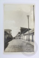 Old Real Photo Postcard Bolivia - Oruro - Calle Colombia - People & Old Cars - Unposted - Bolivien