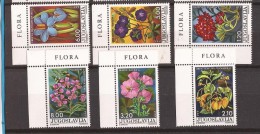 1975  1601-06  FLORA  JUGOSLAVIJA  JUGOSLAWIEN   WALDPFLANZEN FIORI   MNH - Ungebraucht