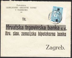 Yugoslavia 1924, Cover Maribor To Zagreb W./postmark Maribor - Lettres & Documents