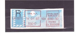 Vignette Type Papier Carrier (laval R.P)   14  25/02 - 1985 « Carrier » Paper