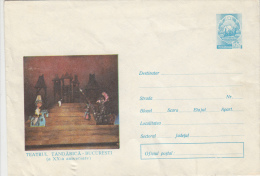 9777- PUPPETS, CHILDRENS THEATRE, COVER STATIONERY, 1969, ROMANIA - Marionnetten