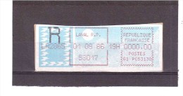 Vignette Type Papier Carrier (laval R.P)   11  25/01 - 1985 « Carrier » Papier
