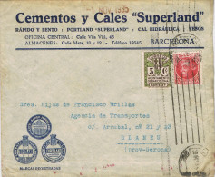 11180. Carta BARCELONA 1935. Recargo Exposicion - Barcelona