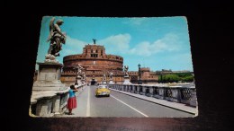 C-22669 CARTOLINA ROMA - CASTEL SANT'ANGELO - AUTO D'EPOCA PONTE - Castel Sant'Angelo