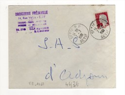 ENVELOPPE DE SETIF POUR ADJOUN 07/07/1961 - Covers & Documents