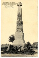 51 CHAMPIGNY MONUMENT ELEVE A LA MEMOIRE DES SOLDATS WURTEMBERGEOIS MORTS A LA BATAILLE DU 30 NOV ET 2 DEC 1870 - Champigny