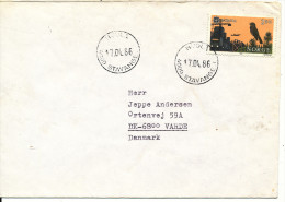 Norway Cover Sent To Denmark Stavanger 17-4-1986 - Lettres & Documents