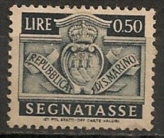Timbres - Saint-Marin - Taxe - 0,50 Lire - - Segnatasse