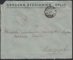 Yugoslavia 1924, Cover Split To Zagreb W./postmark Split - Briefe U. Dokumente