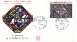 Fdc France N 1427, Cathedrale De Sens - Verres & Vitraux