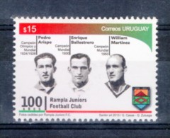 2013 URUGUAY STAMP MNH SOCCER Fussball FOOTBALL Futbol WORLD CHAMPION LEGEND RAMPLA LIGHTHOUSE - 1930 – Uruguay