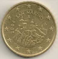 San Marino 2008 -  50 Cents UNC - San Marino