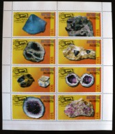 RUSSIE-URSS, Mineraux  Feuillet De 8 Valeurs Dentelée (emis En 1997) Pour L'exposition ASIA 97 A Bangkok - Minerales