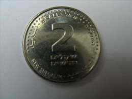 ISRAEL LOT 25 UNC COINS IN ROLL . 2 NEW SHEQEL 2008 LOT 35 NUMBER 1 . FROM CENTRAL BANK OF ISRAEL. - Israël