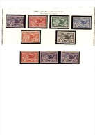 Hydravions 1938 Survolant L´océan  Pacifique. Monogramme RF. Beaux Timbres Neufs. - Unused Stamps