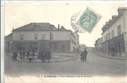 ILE DE FRANCE -78 - YVELINES - LE CHESNAY - Place Simard Et Rue De Celle - Carte Molle - Animation - Le Chesnay