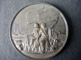 GROßBRITANIEN AUSTELLUNG 1862 ZINNMEDAILLE_ IGNIERT 1862 MEDAILLE #m155 - Souvenirmunten (elongated Coins)