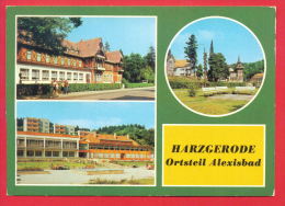 158518 / HARZGERODE ( KR. QUEDLINBURG ) ORTSTEIL ALEXISBAD - HOTEL UND CAFE , FERIENHEIM , KREISSTRASSE - Germany - Harzgerode