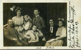 Familie Family Portrait Erfurt 29.12.1909 Nach Westpreussen Schingefeld Rare - Erfurt