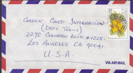 Trinidad & Tobago Airmail Par Avion PALOSECO 1994 Cover Brief To USA $2.50 Mi. 492 VII Flower Blume Stamp - Trinité & Tobago (1962-...)