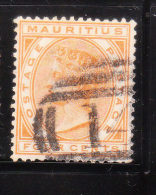 Mauritius 1882-93 Queen Victoria 4c Used - Mauritius (...-1967)