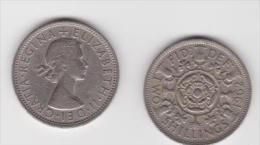 GRAN BRETAGNA  2 SHILLING  ANNO 1962 - J. 1 Florin / 2 Shillings