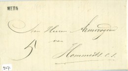HANDGESCHREVEN BRIEF Uit 1863 Van HEEG Naar HOMMERTS En JUTRIJP (9271) - Briefe U. Dokumente