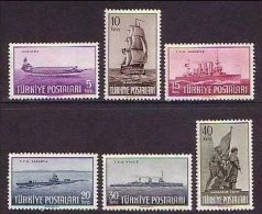 1949 TURKEY 1ST OF JULY THE FLEET DAY SHIPS MNH ** - Schiffe
