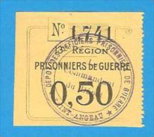 Billets ) BON DE 0. 50 - DEPOT DES OFFICIERS PRISSONIERS DE GUERRE - SAINT-ANGEAU ( 16 Charente ) - Bons & Nécessité