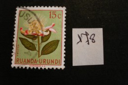 Ruanda-Urundi - Année 1953 - 15c Vert Clair - COB 178 - Oblitéré . Used - Gebruikt