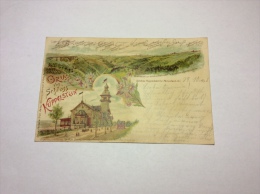 Küppelstein Schloss PLZ 42853 Gruss Aus Postkarte Ansichtskarte AK 1898 - Remscheid