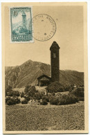 ANDORRE CARTE MAXIMUM DU N°36 CHAPELLE DE SAINT-MIGUEL D'ENGOLASTERS  OBLITERATION  ANDORRE LA VIEILLE - Cartas Máxima