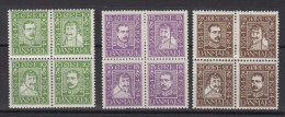 Dänemark Denmark Mi# 131-42 * + ** Mint + MNH Block Of 4 - Ungebraucht