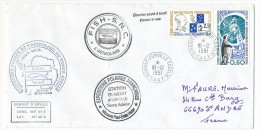 Enveloppe TAAF - Dumont Durville Terre Adélie - L'Astrolabe - FISH - S.N.C 1991 - Storia Postale