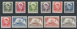 Groënland 1950/1959 N° 19/27 Neufs MNH Avec Roi Frédérik IX Et Bateau Polaire - Ungebraucht