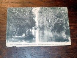 Carte Postale Ancienne : SAINT-GERMAIN LEMBRON : L' Etang De Buffevent, Partie De Canotage  Animé, En 1908 - Saint Germain Lembron