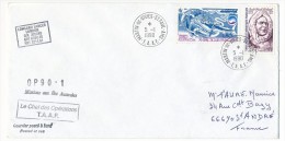 Enveloppe TAAF - Martin De Vivies St Paul Ams - OP 90-1 - 1990 - Storia Postale