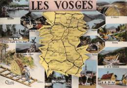 Vosges     88       Carte Du Département  Mini Vues Année  1962   ( Voir Scan) - Autres & Non Classés