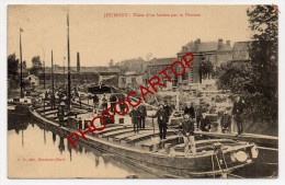 Douanes-JEUMONT-Visite D´une Peniche-Frontiere Franco-Belge-Periode Guerre 14-18-1 WK-Frankreich-France-59- - Jeumont