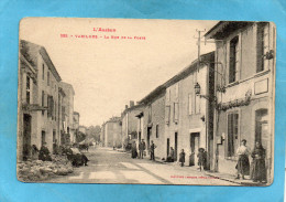 VARILHES -rue De La Poste - Animée --a Voyagé En 1918 - Varilhes