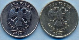 Russia 2+2 Rouble 2009 ( Y# 834 And Y# 834a ) MMD - Moscow Mint - Russia