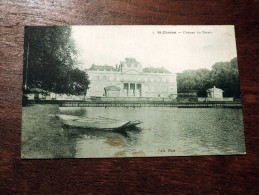 Carte Postale Ancienne : SAINT-CHERON : Chateau Du Marais, Barque - Saint Cheron